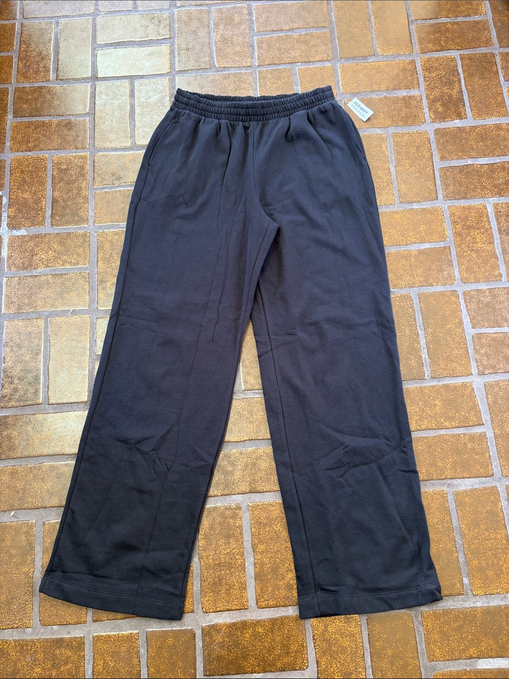 NWT Old Navy Black So Comfy High Waisted Wide Leg Sweatpants - Picture 2 of 13